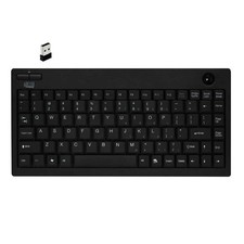 ADESSO WKB-3100UB Wireless Mini Trackball Keyboard - Compact 87-Key Layout, B... picture