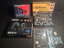 Computer System Parts Lot Motherboard Power Supply Ge Force Asus Evga Used As Is picture