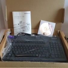 Cherry G81-7000LPCUS-2/02 PS2 Keyboard w/Card Reader Cherry Black picture