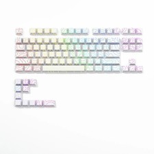 Letter Drive Topographic PBT Keycaps 98/133 Key Cherry Profile Side Print MX picture