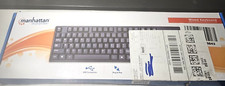 Manhattan 104-key Black Wired Keyboard with Built-in 5 ft. (1.5 m) USB-A Cable picture