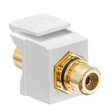 Leviton 40833-BWR Quickport Binding Post Adapter with Red Stripe White picture