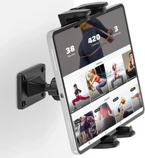 Tablet Wall Mount, 360° Rotation Holder Stand, Sturdy Metal Black picture
