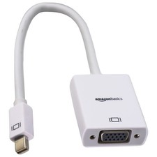 Amazon Basics Mini DP Displayport to VGA Adapter Cable - White picture