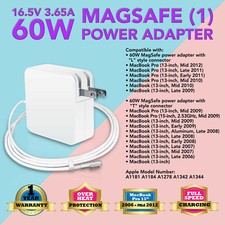 NEW 60W 16.5V 3.65A Adapter Charger for Apple MacBook Mac A1184 A1181 L-Tip picture
