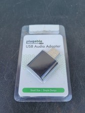 Plugable USB-AUDIO USB 2.0 External Audio Adapter 3.5mm Headphone Jack Black picture