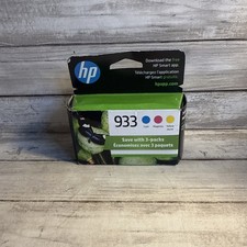 New Genuine HP 933 Cyan Magenta Yellow Ink Cartridges 3 Pack Exp Jun 2026 picture