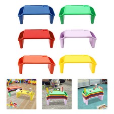6 Pcs Kids Lap Desk Rectangular Desk Tray for Writing Eating Game Classroom picture