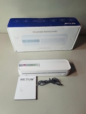 NETUM P801X Portable Thermal Printer, Wireless Bluetooth & Inkless, Smudge Free  picture