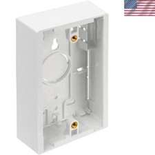 Surface Mount Backbox, 1 Gang, 1.45'' Depth, Fire Retardant,  Approved, White picture