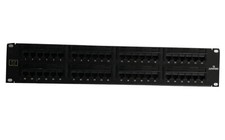 Leviton 5G596-U48 GigaMax 5E Universal Patch Panel, 48-Port, 2RU, Cat 5E picture