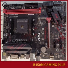 FOR MSI B450M GAMING PLUS DDR4*2 32GB HDMI DVI-D m-ATX Motherboard Test OK picture