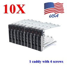 Dell DXD9H 2.5 Inch HDD SSD Tray Caddy for PowerEdge R640 Hot Swap Bay 10 Pack picture