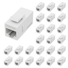 10 Gbps CAT6A RJ45 Keystone Coupler 25-Pack, Ethernet Keystone Jack, Ethernet Co picture