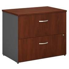 Lateral File Cabinet 2 Drawer Locking Hansen Cherry WC24454C Bush Business Home picture
