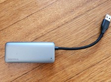 Insignia- 4-Port USB 3.0 Hub - Gray picture