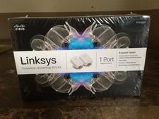 Linksys PLEK500 Powerline Homeplug AV2 Kit Gigabit Ethernet KIT NEW SEALED picture