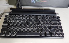 Taiahiro Retro Typewriter Wireless Mechanical Keyboard ML-981 Blue Switch picture