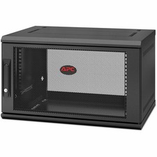 APC NetShelter 6U Wallmount Rack Enclosure Cabinet Single Hinged Switch Depth picture