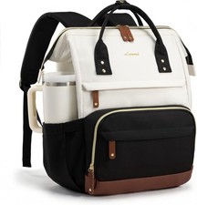 Women Laptop Backpack 15.6 Inch Work Travel Bag Wide Open Tech School Commuter picture