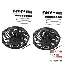 2X 12 Inch Universal Electric Condenser Radiator Cooling Fan picture