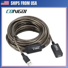 5M 10M 15M USB 2.0 Extension Cable High Speed Active Repeater Male To Female picture