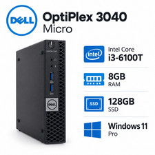 Dell OptiPlex Micro PC (Intel Processor, 8GB RAM, 120GB SSD, Wifi, Windows 11) picture