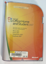 Microsoft Office 2007 Home & Student  Edition PC w Product Key Word Physical CD picture