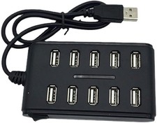 10 Port Hub USB 2.0 High Speed Multiple Splitter Adapter Extension Cable for ... picture