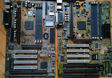 *Restoration LOT *AS IS* For x2 Slot 1 ASUS - SOYO Motherboards picture