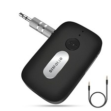 SIMOLIO Bluetooth AUX receiver With mic and independent volume control for Car picture