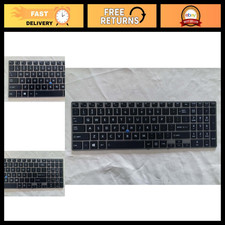 Replacement Non-Backlit Keyboard for Toshiba Tecra Z50-A Series - Black/Gray Fra picture