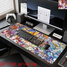 Extra-Large Size Rubber Mouse Pad Digital Monsters Gathering in Vibrant Colors picture