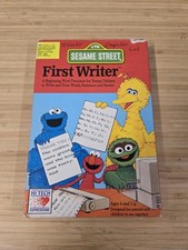 Sesame Street First Writer: A Beginning Word Processor for Children Vintage IBM picture