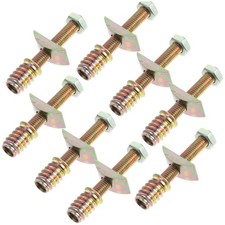 8Sets Bed Frame Hardware Kit Iron Bolts Nuts for Headboard Footboard picture