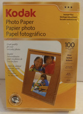 Kodak Photo Paper High Gloss 100 Sheets 4X6