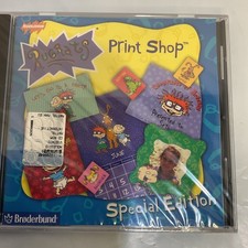 NEW Vintage 90s Nickelodeon Nick RUGRATS PRINT SHOP CD Rom Special Edition 1998 picture