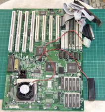 ECS SI55P AIO Socket 7 ISA PCI AT motherboard + Pentium-133MHz CPU & 32Mb Ram picture