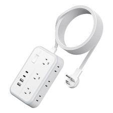 Ntonpower Extension Cord 15 Ft Power Strip 6 Outlets 4 Usb Charger2 Usb C Port picture