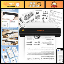 Portable Wireless Thermal Printer - Bluetooth Mobile Inkless Printer for Travel, picture