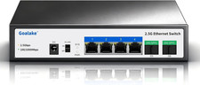 6 Ports Ethernet Switch, 4X2.5G RJ45 Ports and 2X10G SFP Port, 60Gbps Switching  picture