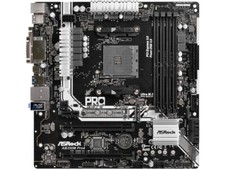 ASRock AB350M Pro4 AM4 AMD Promontory B350 Micro ATX AMD Motherboard- picture