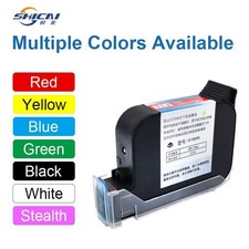 3pcs Blue Ink Cartridge Replacement Fast Dry for 12.7mm Handheld Inkjet Printer picture