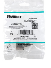 Panduit CJS688TGY Cat6 Shielded Mini-Com Jack ~STSI picture