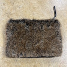 Restoration Hardware RH Faux Fur iPad Carrying Case Clutch Bag Handbag 9”x13” picture