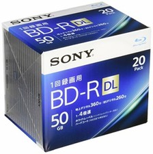 20 Sony 4x Bluray 50GB BD-R DL Inkjet Printable Blu ray Blank Disc japan picture