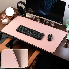 Leather Desk Pad Protector, Large Mouse Pad, Office Desk Mat, Non-Slip PU Leathe picture