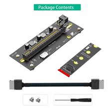 TISHRIC M.2 to PCIe 4.0 X16 External GPU Riser Card Oculink SFF-8612 Cable picture