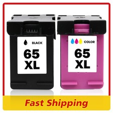 2PK 65XL 65 XL Black Color Ink Cartridge FOR HP DeskJet 2620 2622 2623 2624 2680 picture