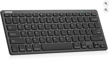Arteck Ultra-Slim Bluetooth Keyboard for iPad, iPhone, Android, Windows - BlackR picture